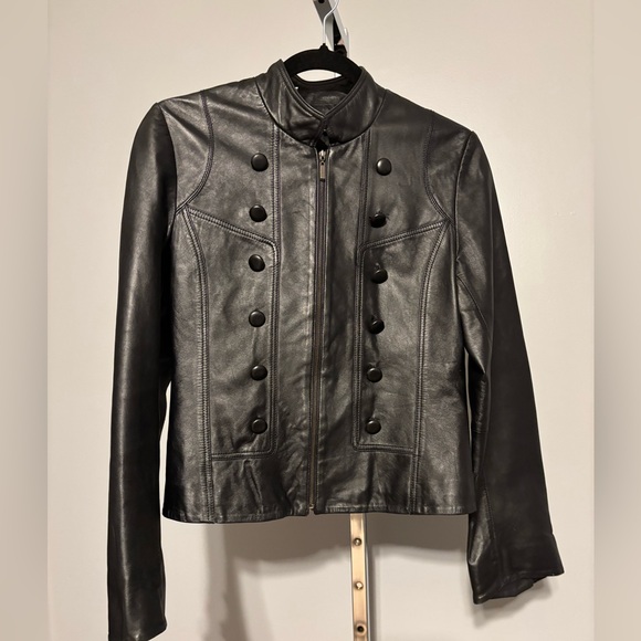 Jessica Simpson Jackets & Blazers - PRINCY  By Jessica Simpson 100% Leather Jacket Black Med see pics